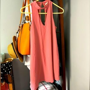 Francesca’s Pink Miami cutout mini dress x-small